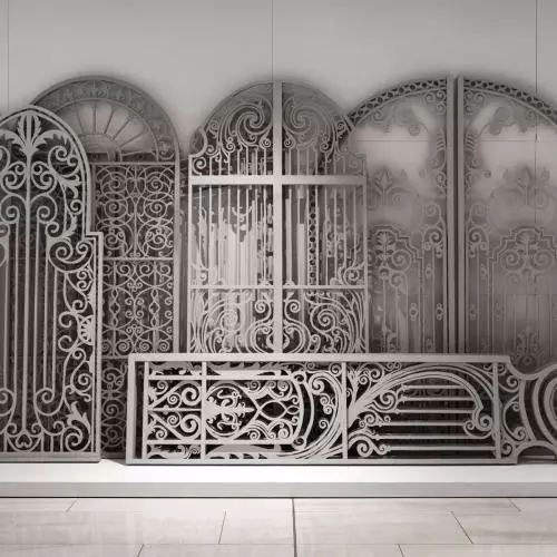 Installation of ornamental gates