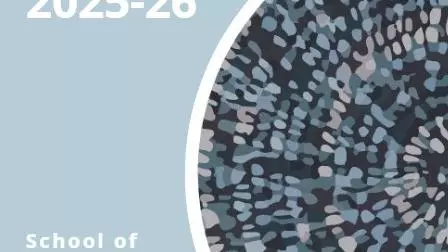 cover of the annual newsletter with school logo