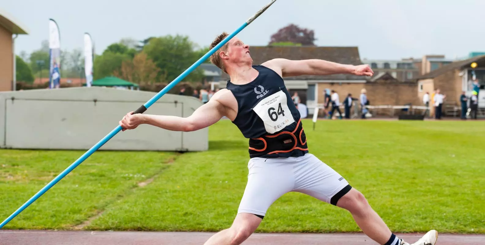 A man about to throw a javelin