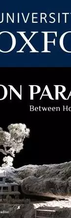 University of Oxford logo alongside sculpture from On Paradise exhibition